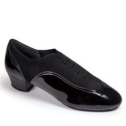   La International Dance Shoes JONES - BLACK NUBUCK/BLACK PATENT